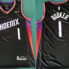 Devin Booker Men's Phoenix Suns #1 Black 2025 Statement Edition Stitched Jersey