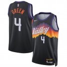 Jalen Green Men's Phoenix Suns #4 Black 2025-26 City Edition Stitched Jersey