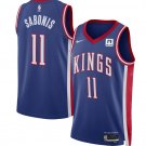 Domantas Sabonis Men's Sacramento Kings #11 Purple 2024-25 City Edition Stitched Jersey