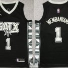Victor Wembanyama San Antonio Spurs #1 Black Statement Edition Stitched Jersey