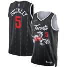 Immanuel Quickley Men's Toronto Raptors #5 Black 2025-26 City Edition Stitched Jersey
