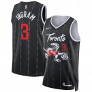 Brandon Ingram Men's Toronto Raptors #3 Black 2025-26 City Edition Stitched Jersey