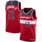 Tre Johnson III Men's Washington Wizards #12 Red 2025 Draft Icon Edition Stitched