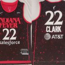 Caitlin Clark  Indiana Fever #22 Black Red Stitched Jersey