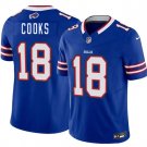 Brandin Cooks Buffalo Bills #18 Blue 2025 F.U.S.E. Jersey Stitched