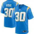 Kimani Vidal Los Angeles Chargers #30 Blue Jersey Stitched