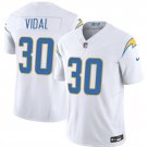Kimani Vidal Los Angeles Chargers #30 White 2025 F.U.S.E. Jersey Stitched