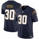 Kimani Vidal Los Angeles Chargers #30 Navy 2025 F.U.S.E. Jersey Stitched