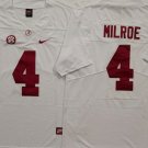 Jalen Milroe Alabama Crimson Tide #4 White Jersey Stitched