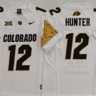 Travis Hunter Colorado Buffaloes #12 White 2025 F.U.S.E. Jersey Stitched With XII Patch
