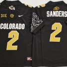 Shedeur Sanders Colorado Buffaloes #2 Black 2025 F.U.S.E. Stitched Jersey With XII Patch