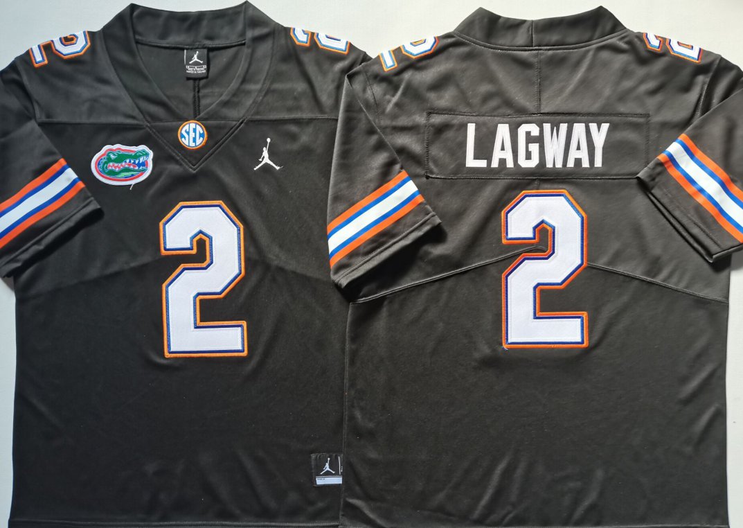 DJ Lagway Florida Gators #2 Black Stitched Jersey