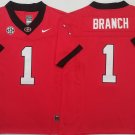 Zachariah Branch Georgia Bulldogs #1 Red 2025 F.U.S.E. Jersey Stitched