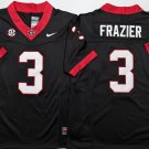 Nate Frazier Georgia Bulldogs #3 Black F.U.S.E Jersey Stitched