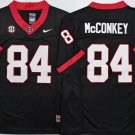 Ladd McConkey Georgia Bulldogs #84 Black F.U.S.E Jersey Stitched