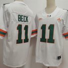 Carson Beck Miami Hurricanes #11 White Stitched Jersey