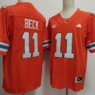 Carson Beck Miami Hurricanes #11 Orange Stitched Jersey