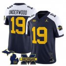 Bryce Underwood Michigan Wolverines #19 Alternate F.U.S.E. Stitched Jersey Navy