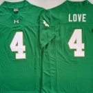 Jeremiyah Love Notre Dame Fighting Irish #4 Green F.U.S.E. Jersey Stitched