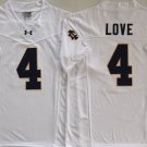 Jeremiyah Love Notre Dame Fighting Irish #4 White F.U.S.E. Jersey Stitched