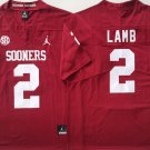 CeeDee Lamb Oklahoma Sooners #2 Red Stitched Jersey