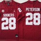 Peterson Oklahoma Sooners #28 Stitched Jersey Red