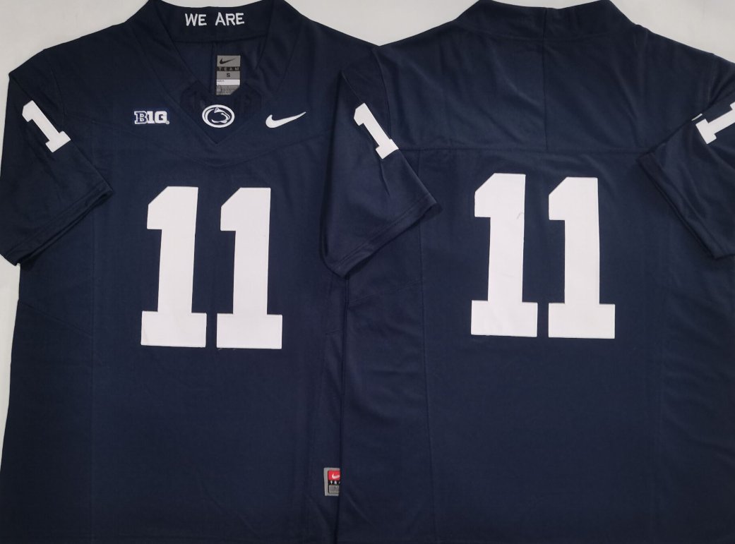 Abdul Carter Penn State Nittany Lions #11 Navy F.U.S.E. No Name Stitched Jersey