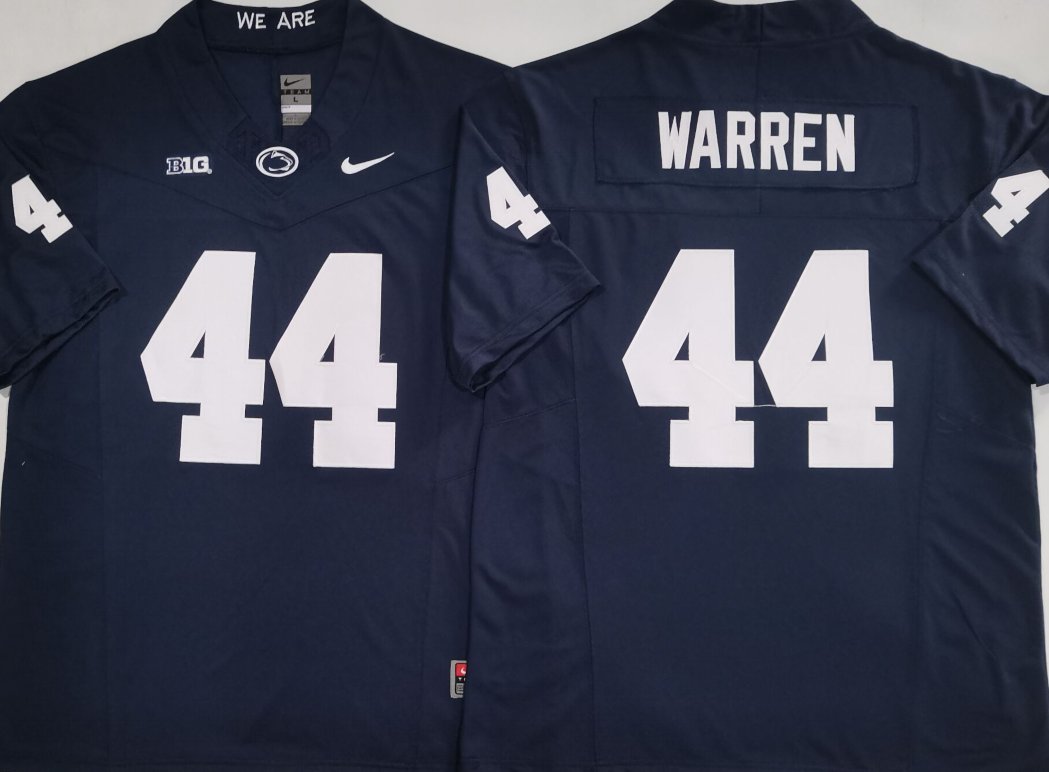 Davis Warren Penn State Nittany Lions #44 F.U.S.E. Stitched Jersey Navy