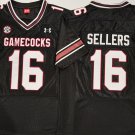LaNorris Sellers South Carolina Fighting Gamecocks #16 Black Stitched Jersey