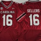 LaNorris Sellers South Carolina Fighting Gamecocks #16 Red Stitched Jersey