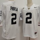 Diego Pavia Vanderbilt Commodores #2 White F.U.S.E. Stitched Jersey