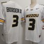 Luther Burden III #3 Memphis Tigers Stitched Jersey White