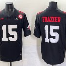 Tommie Frazier Nebraska Cornhuskers #15 Black F.U.S.E. Jersey Stitched