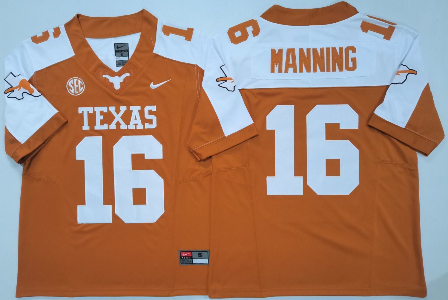 Peyton Manning Jersey Texas Longhorns #16 Orange White F.U.S.E. Stitched