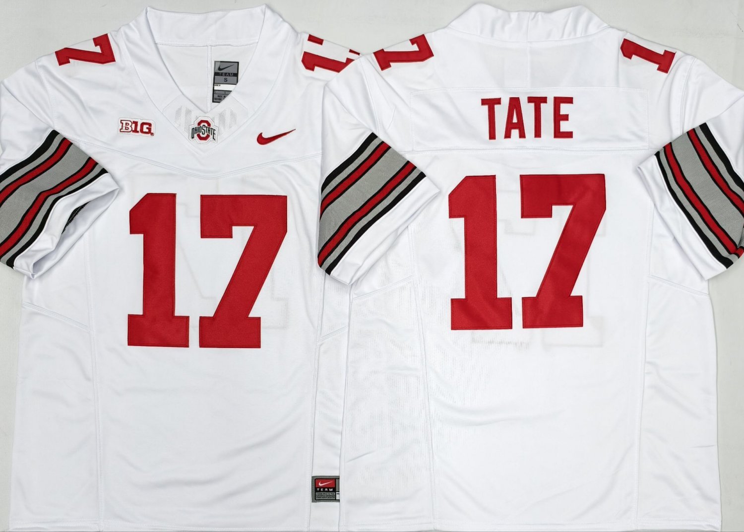 Carnell Tate Ohio State Buckeyes #17 F.U.S.E. 2025-2026 Stitched Jersey White