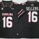 LaNorris Sellers Jersey South Carolina Fighting Gamecocks #16 Black F.U.S.E Stitched