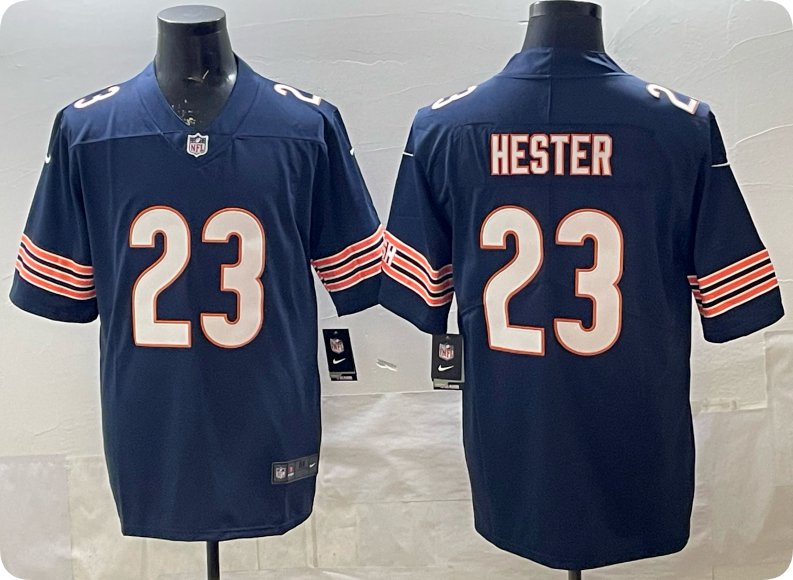 Hester Jersey Chicago Bears #23 Navy Stitched