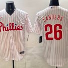 Ben Sanders Jersey Philadelphia Phillies #26 White Stitched
