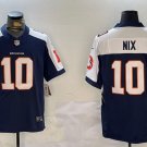 Bo Nix Jersey Denver Broncos #10 Navy White Stitched