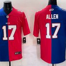 Josh Allen Jersey Buffalo Bills #17 Royal Red Split Stitched