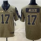 Josh Allen Buffalo Bills Olive 2025 Football Stitched Jersey Salute to Service