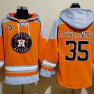 Men's Houston Astros #35 Justin Verlander Orange Hoodie