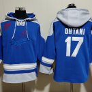 Men's Los Angeles Dodgers #17 Shohei Ohtani Blue Hoodie