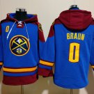 Men's Denver Nuggets #0 Christian Braun Royal Hoodie