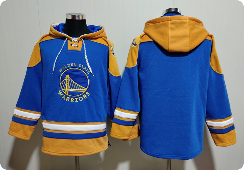 Men's Golden State Warriors Blank Blue Hoodie