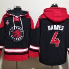 Men's Toronto Raptors #4 Scottie Barnes Black Lace-Up Pullover Hoodie