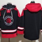 Men's Toronto Raptors Blank Black Lace-Up Pullover Hoodie
