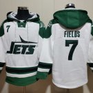 Men's New York Jets #7 Justin Fields Green Hoodie