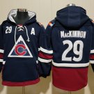 Men's Colorado Avalanche #29 Nathan MacKinnon Navy Hoodie
