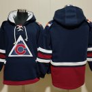 Men's Colorado Avalanche Blank Navy Hoodie